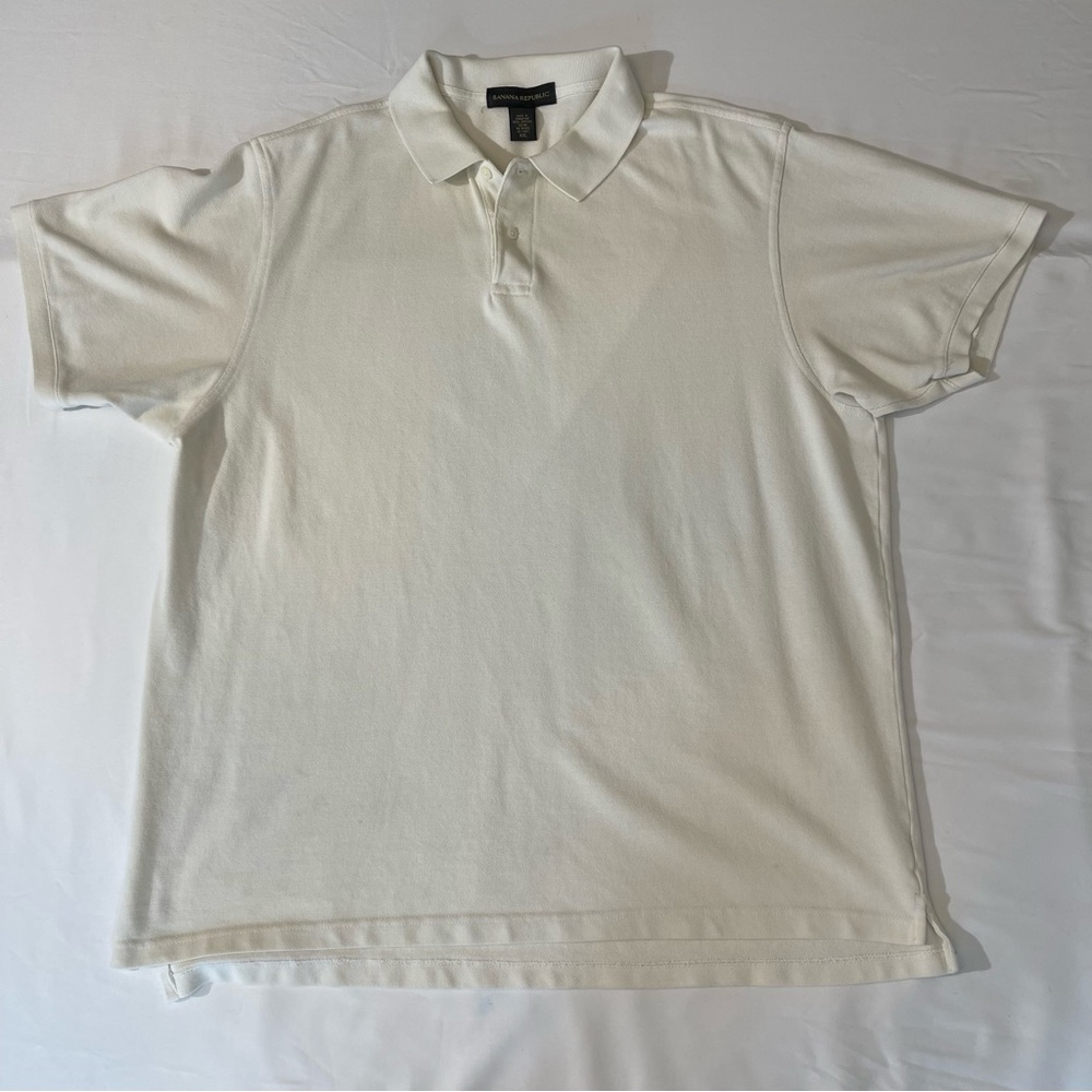 BANANA REPUBLIC MENS SHIRT , size XXL , white good condition, preowned